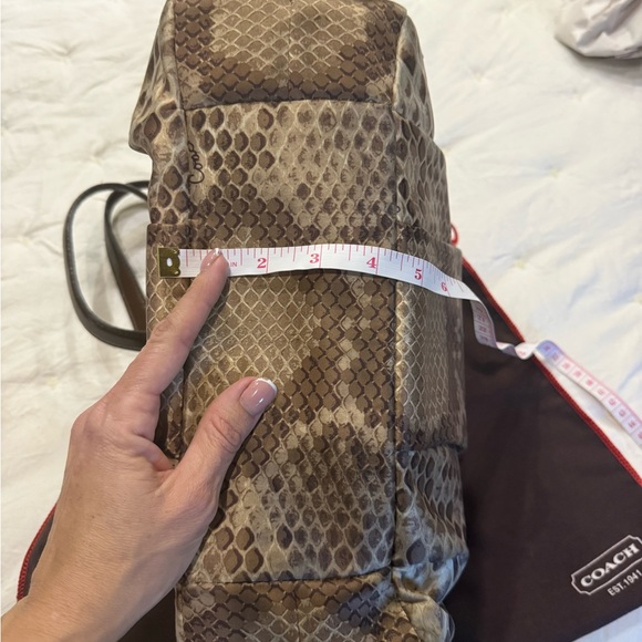 Coach Madison Maggie Python Hobo Shoulder Bag - Picture 7 of 7